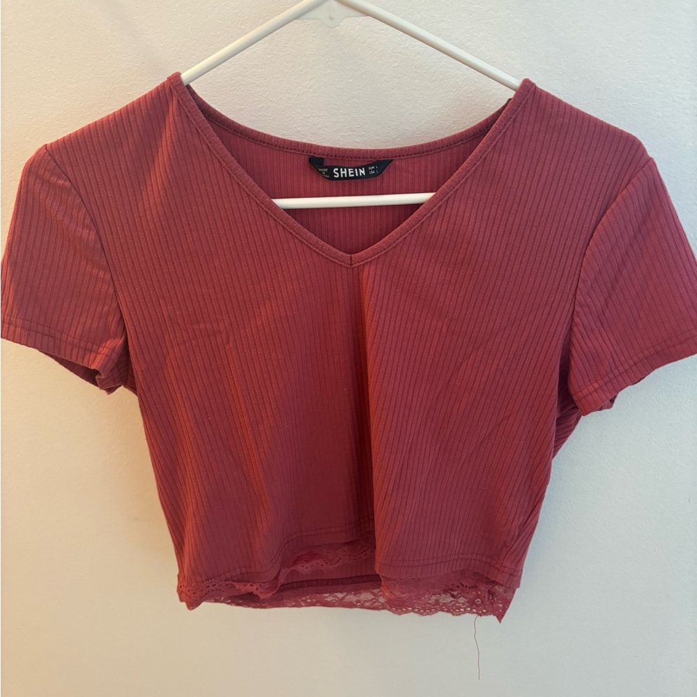 Pink (barely) cropped top